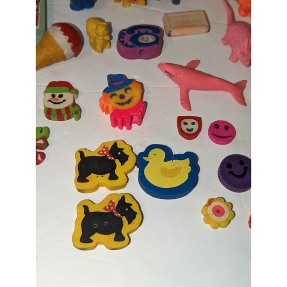 Vintage Lot Pencil Erasers Diener APII Collectible Lisa Frank Hallmark Snoopy - Picture 5 of 11